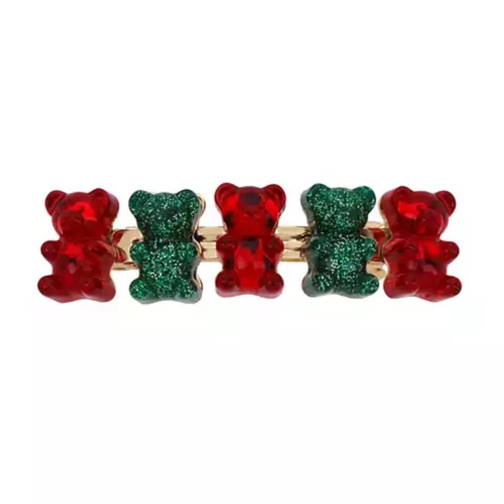 BETSEY JOHNSON Festive Gummy Bear Hair Clip NWT